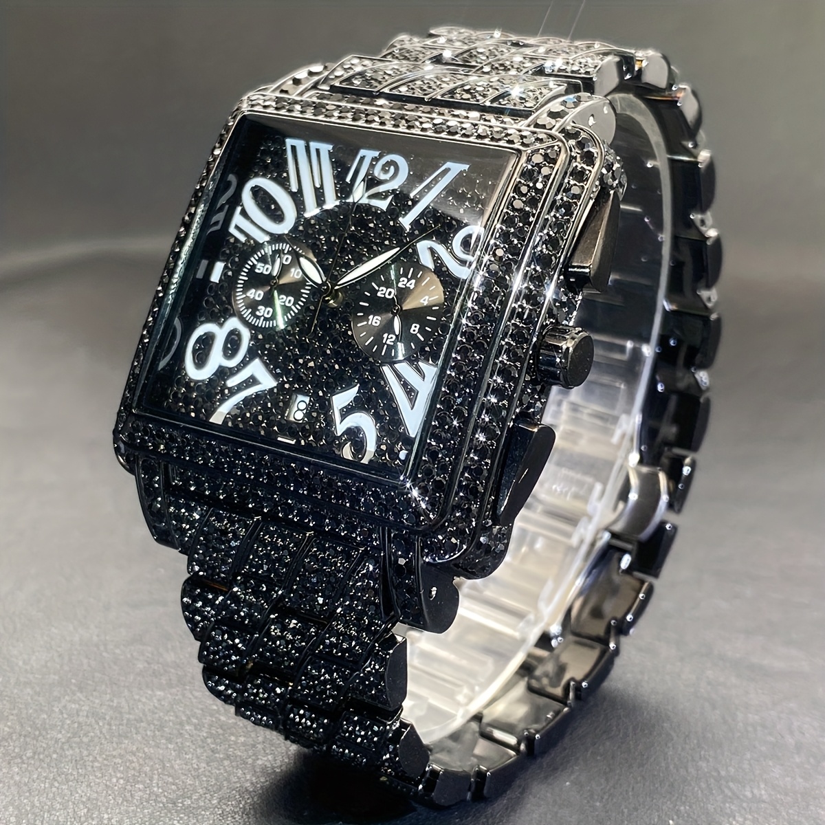 Men's Classic Hip-Hop Multifunction Chronograph Watch
